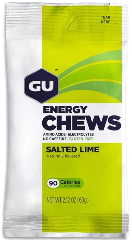 GU Energy Chews 60 g Salted Lime 1 SÁČ Energia gélek