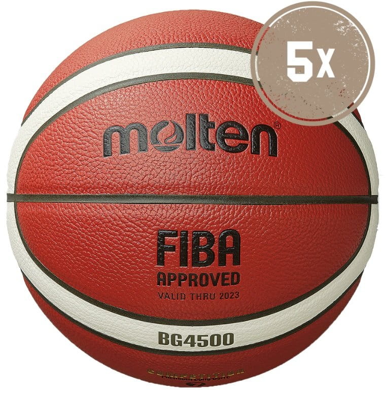Molten B6G4500-DBB Basketball Größe 6 - 5er Ballpaket Labda